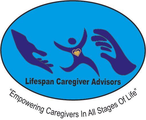 Blue oval logo: stylized person with heart shape, two hands, text 