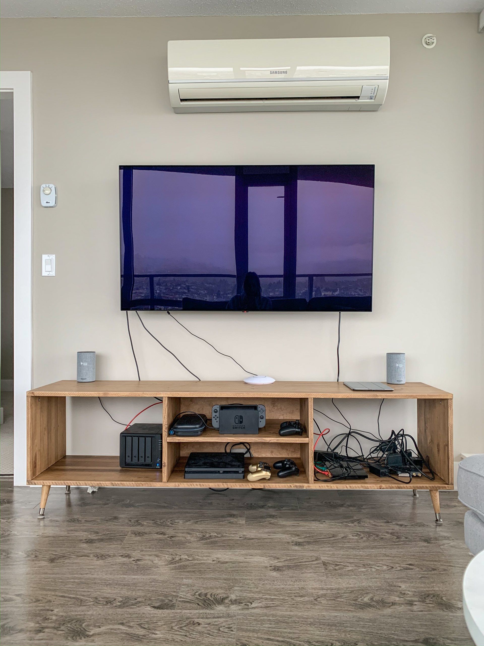 Tv shelf from scratch (still in progress)