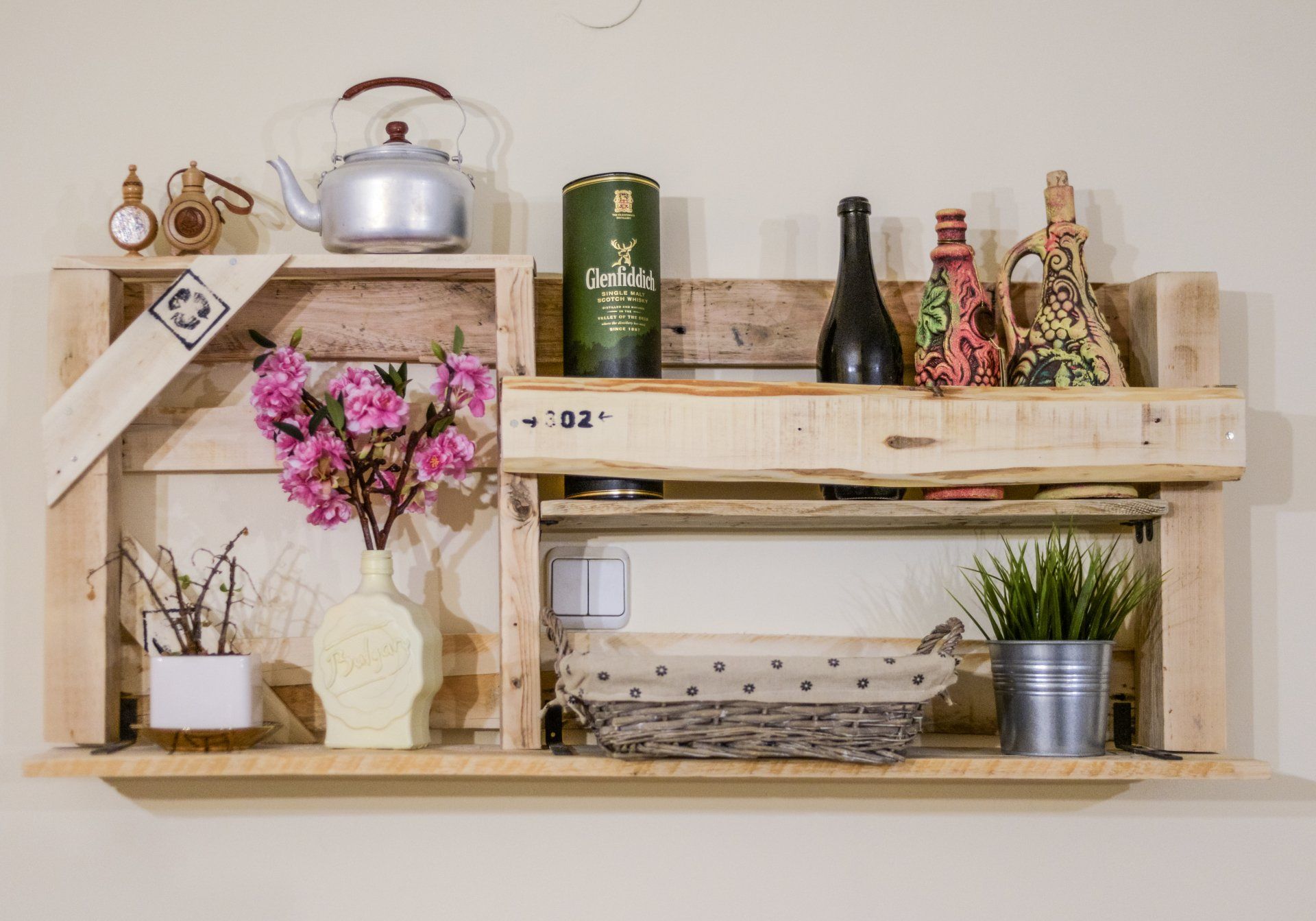 Shelf from wood working class