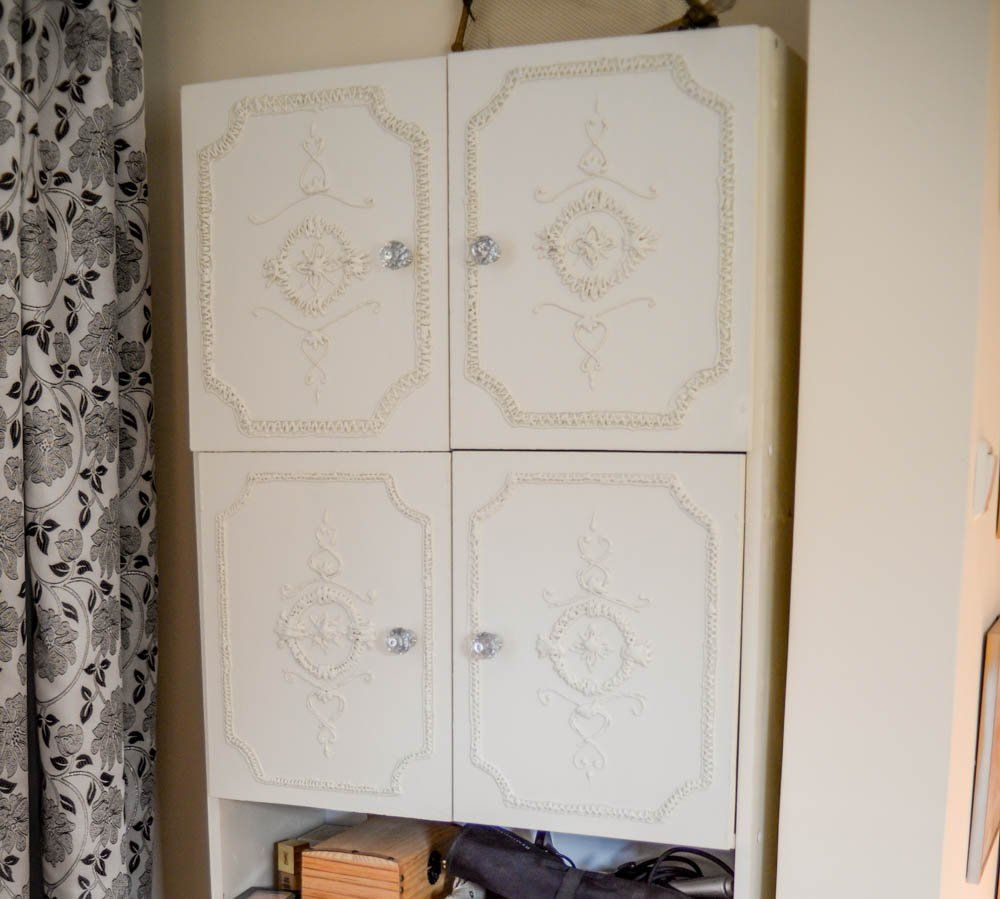 Jewelry and makeup closet