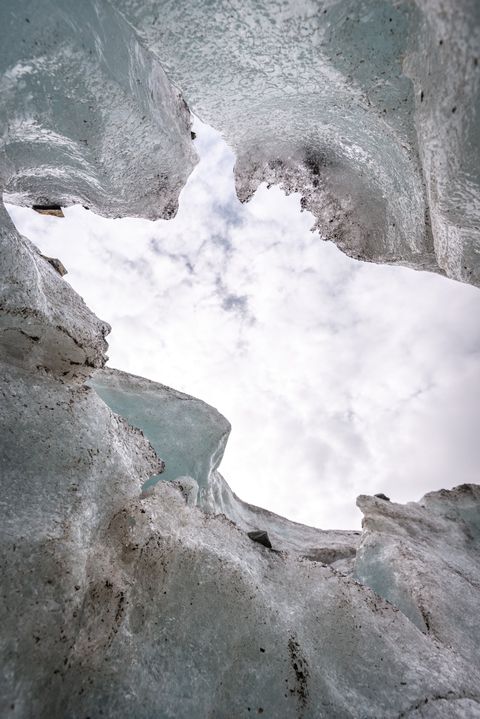 Wedgemount glacier cave