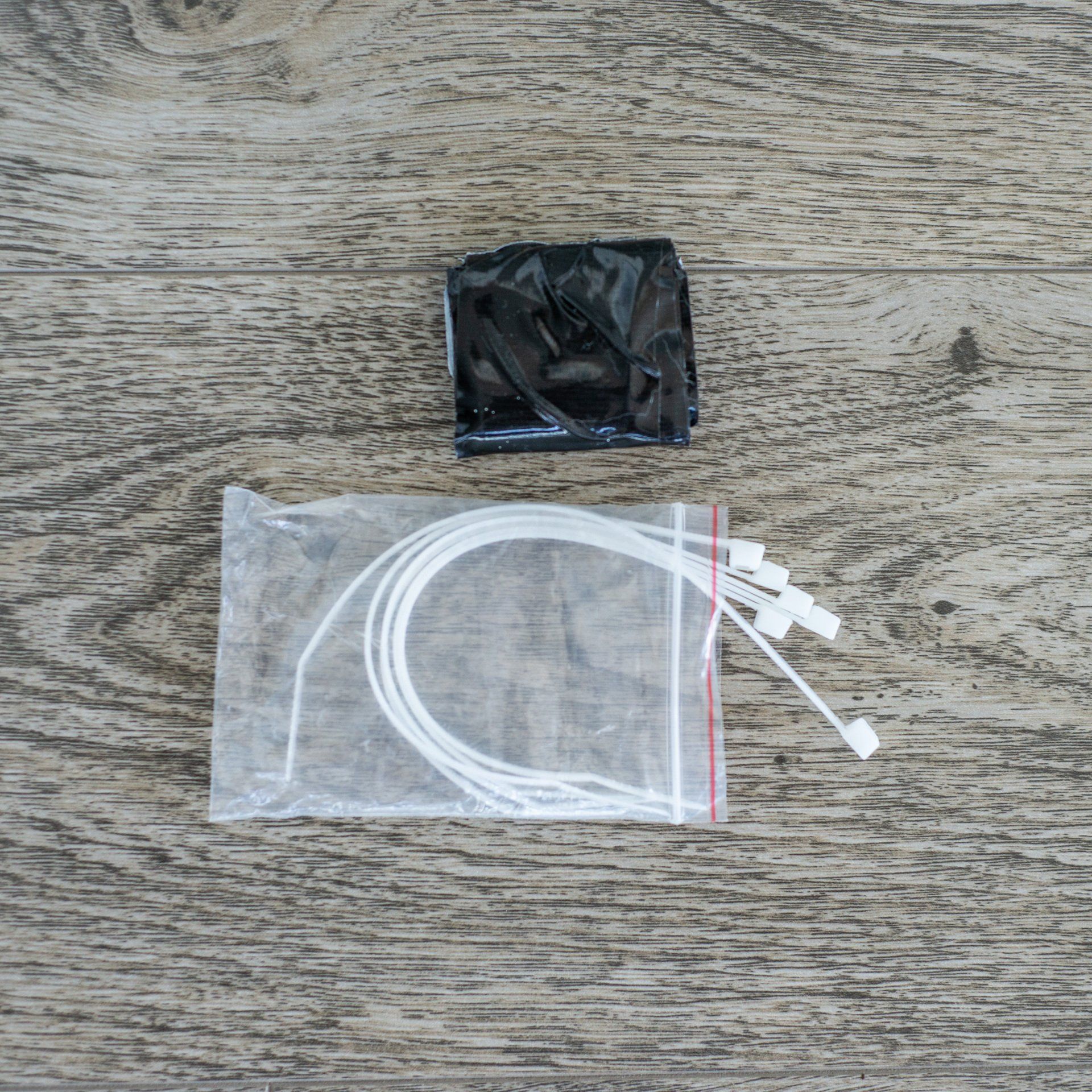 Backpacking repair kit - plastic ties and duct tape