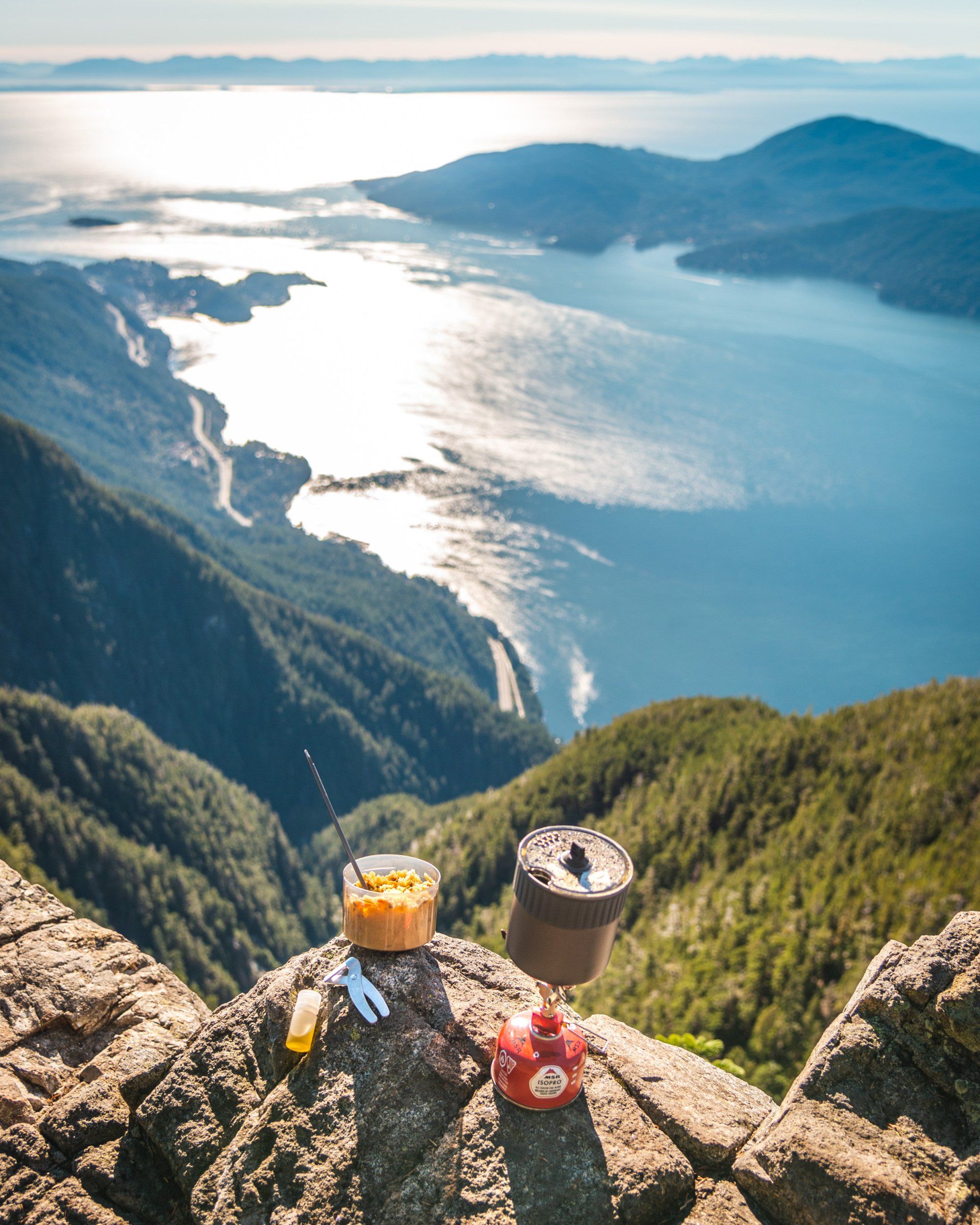 eating couscous on Saint Marks trail