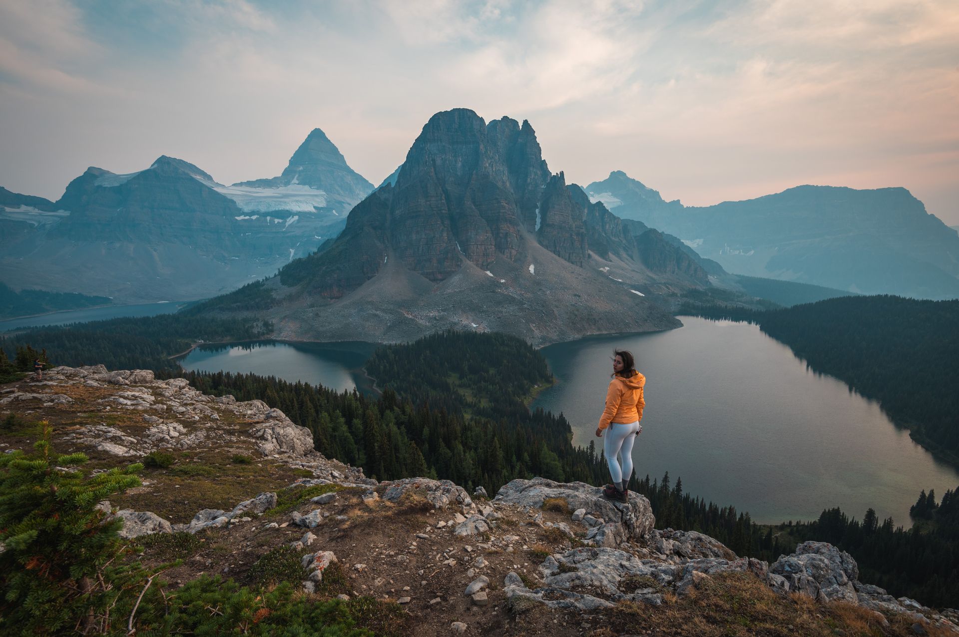 View of mount Assiniboine from Niblet, BC, Canada