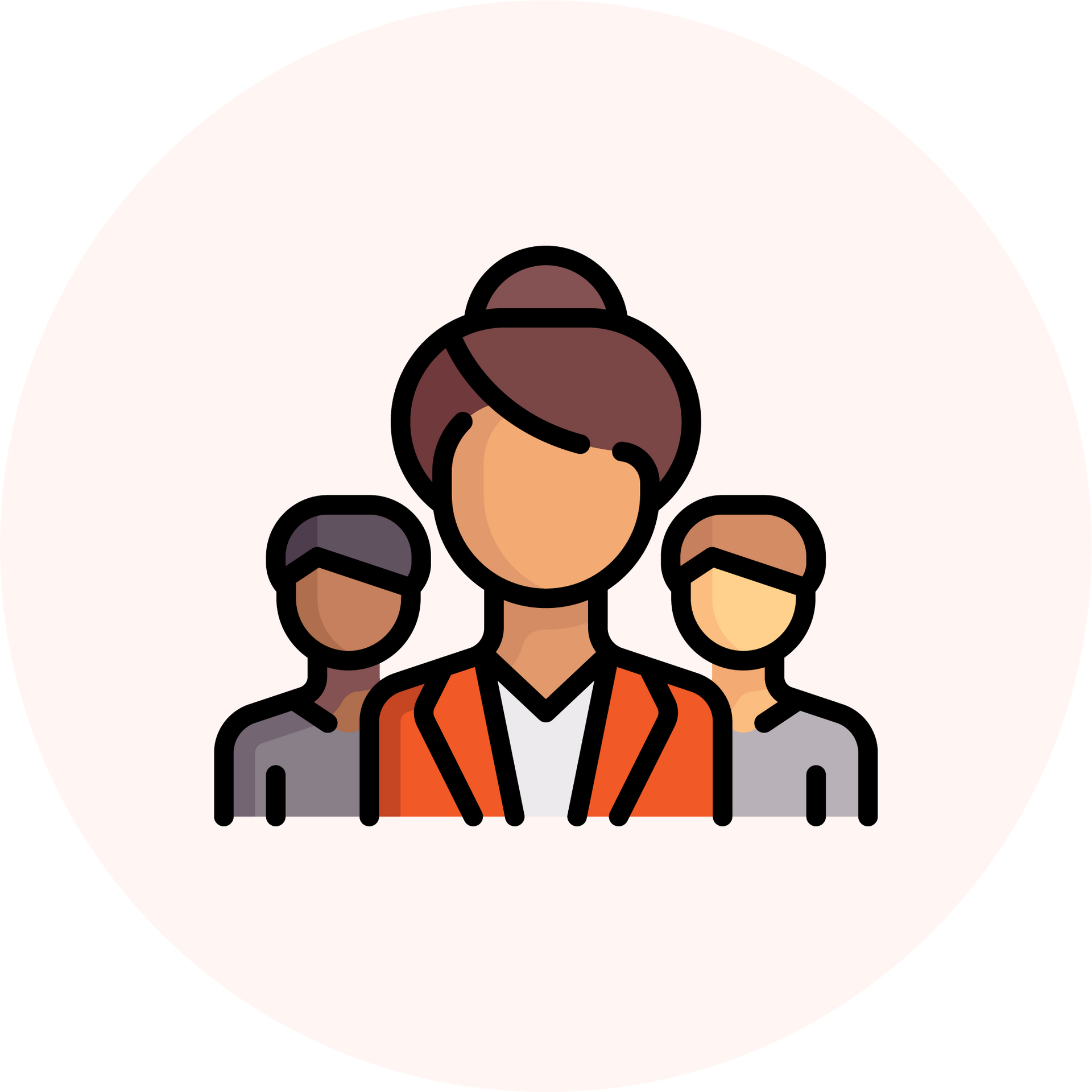 A set of three arrows with numbers on them in a circle.