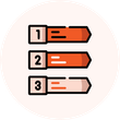 A set of three arrows with numbers on them in a circle.