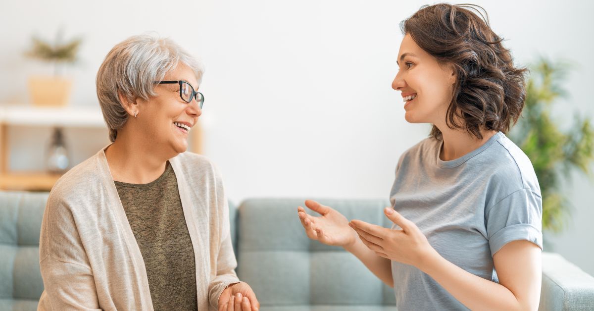 Women sharing the senior living tour checklist