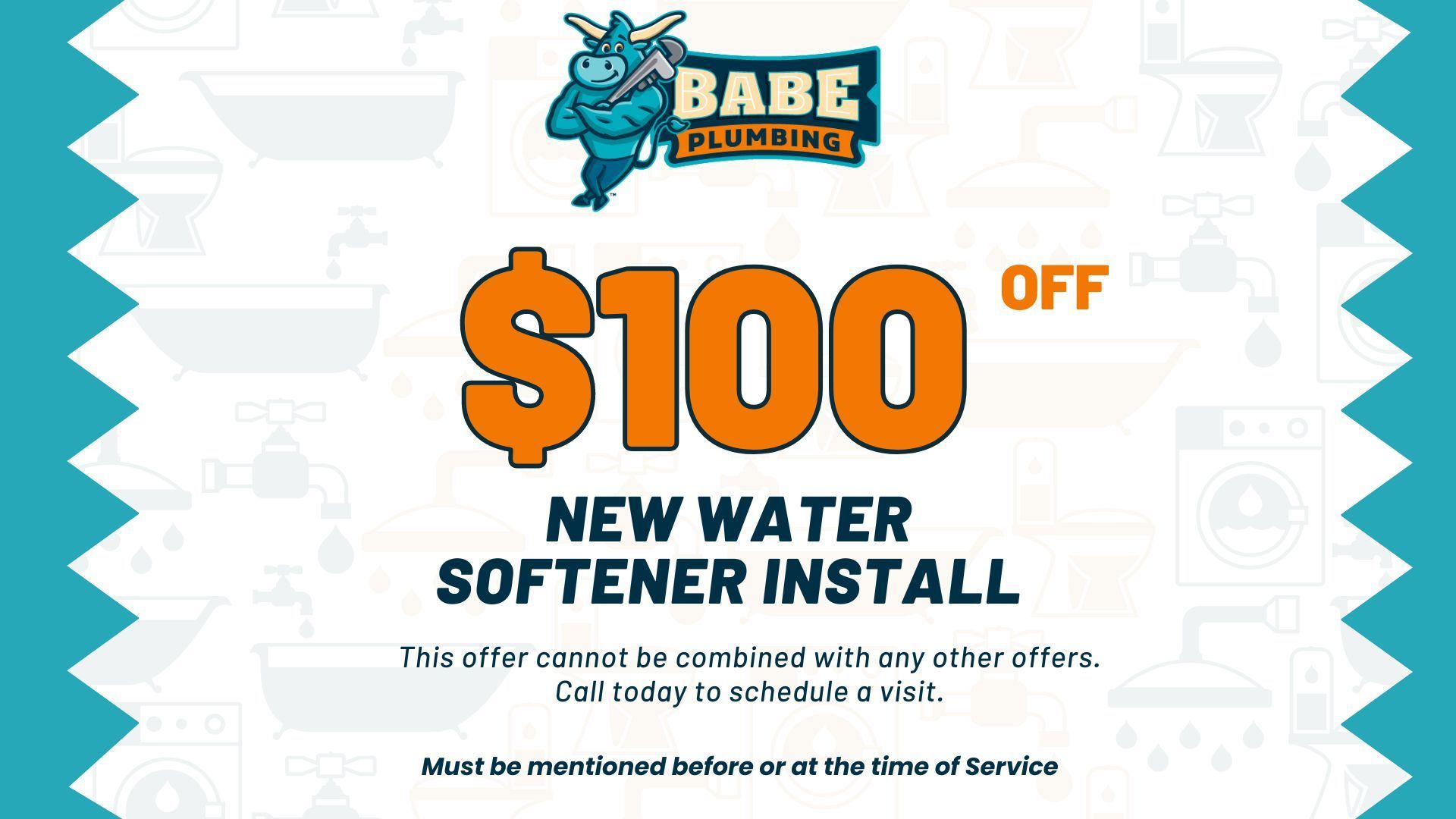 $100 New Water Softener Install