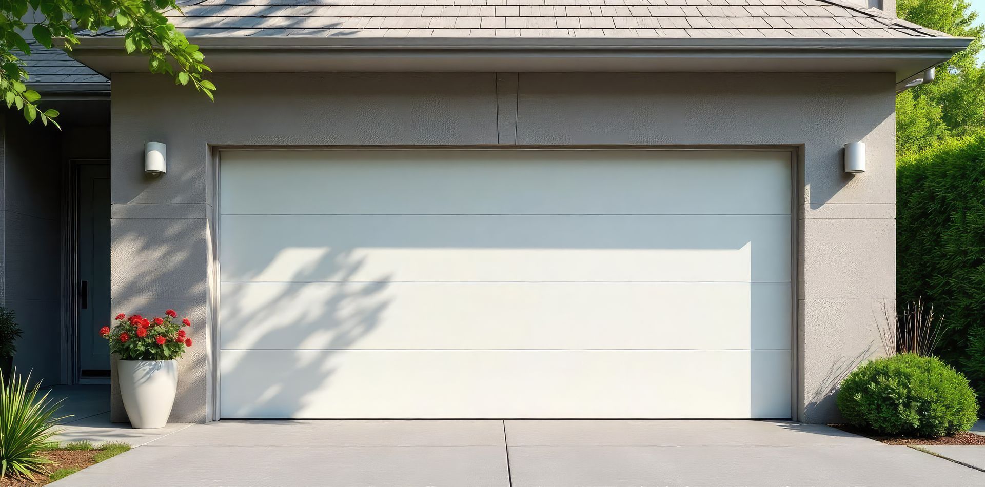 Modern automatic garage door opener system ready for use.