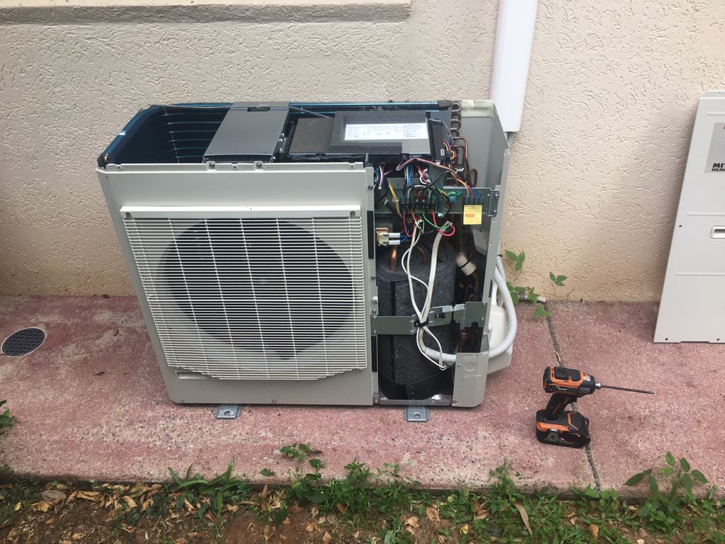 Air Conditioning Unit, Partially Disassembled — Don Hall Air Conditioning & Electrical in Smithfield, QLD