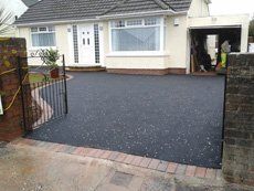 new driveway starting from gate and joining the property entrance