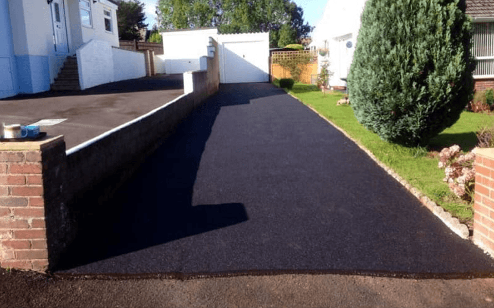 Newly laid driveway on the entrance of the house example 2
