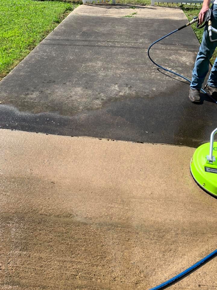 image of concrete power washing