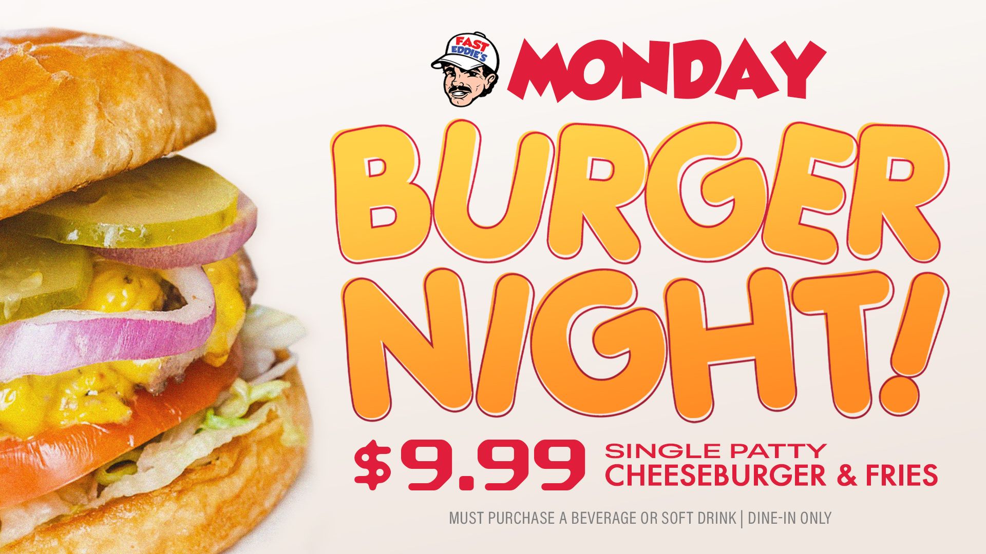 Fast Eddie's Daily Specials - Tuesdays Pizza Night - Port Clinton, Ohio