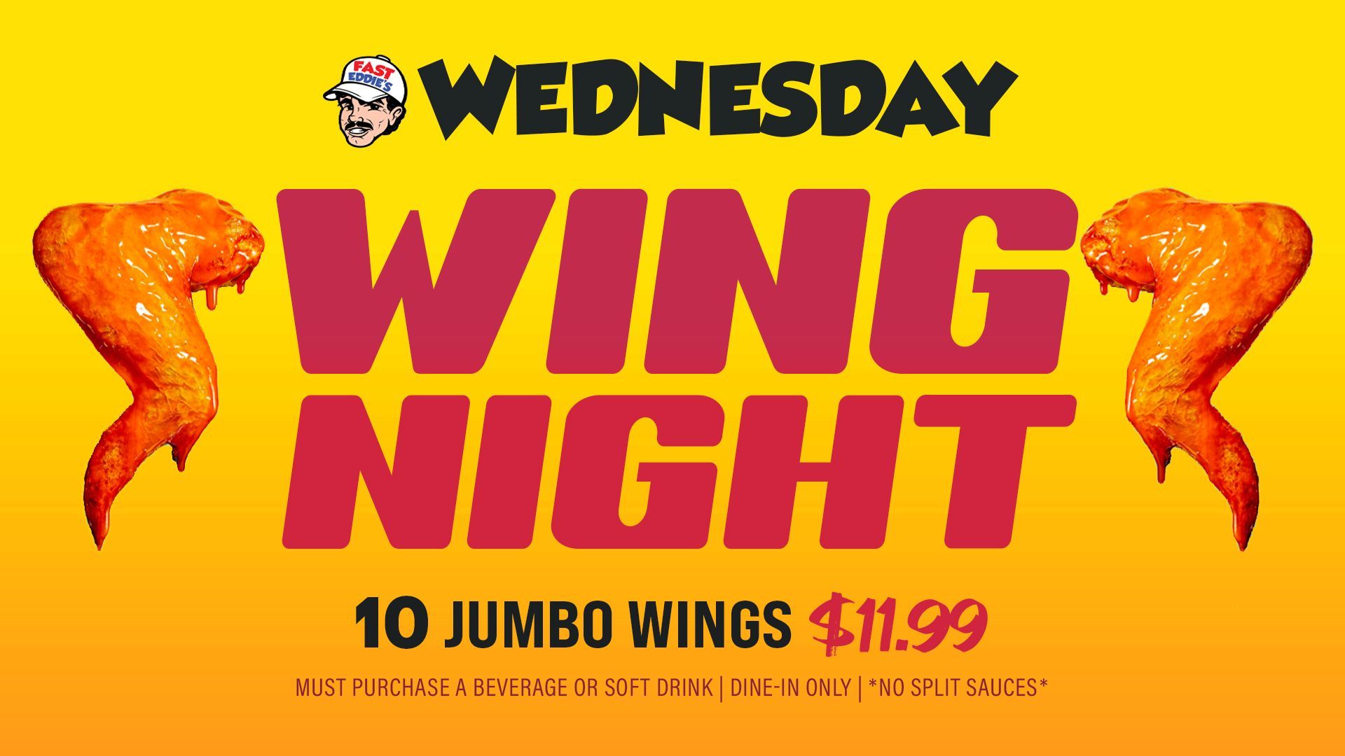Fast Eddie's Daily Specials - Wednesday Wing Night - Port Clinton, Ohio