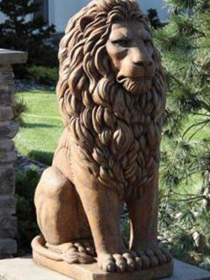 48 Grandessa Sitting Lion — Outdoor Home Decor in Henderson, NV