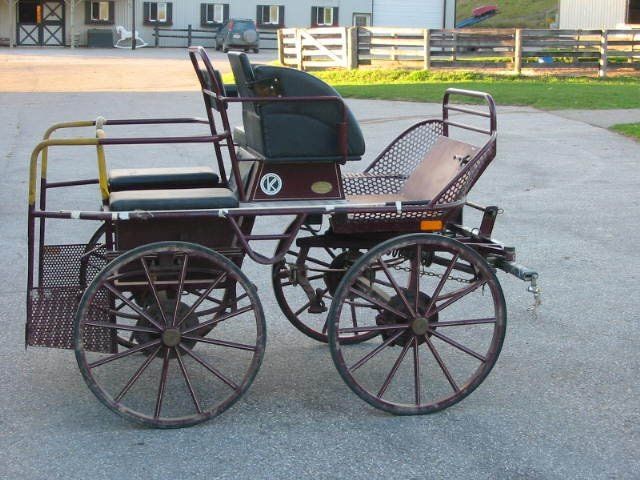 Carriages for Sale Pacific Marathon Carriage Pacific pony carriage for sale 6500$ fits 14-15 hh used for 14 hh fell pony. In excellent condition . Comes fully complete with custom cover, interchangeable marathon shafts and complete marathon conversion. Please call for more information Bennington  Please call for more information  Dogcart & Sleigh  Available for lease Pony Harness   small pony harness with chrome fittings. never used, fits 10hh- 11hh pony lovely soft leather buckle in traces. $350.00 Marathon Carriage