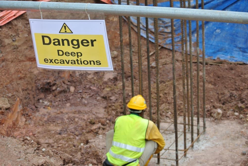 Safety Signage in A Construction Site — Brookes Engraving & Signs in Southern Highlands, NSW