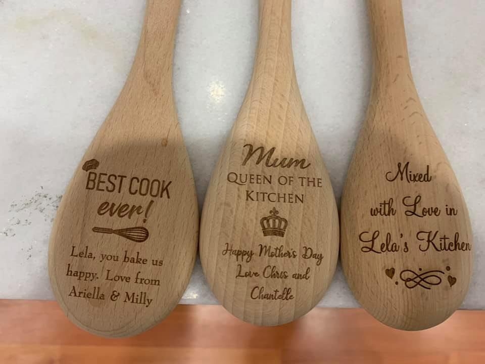Engraving on Wooden Spoon
