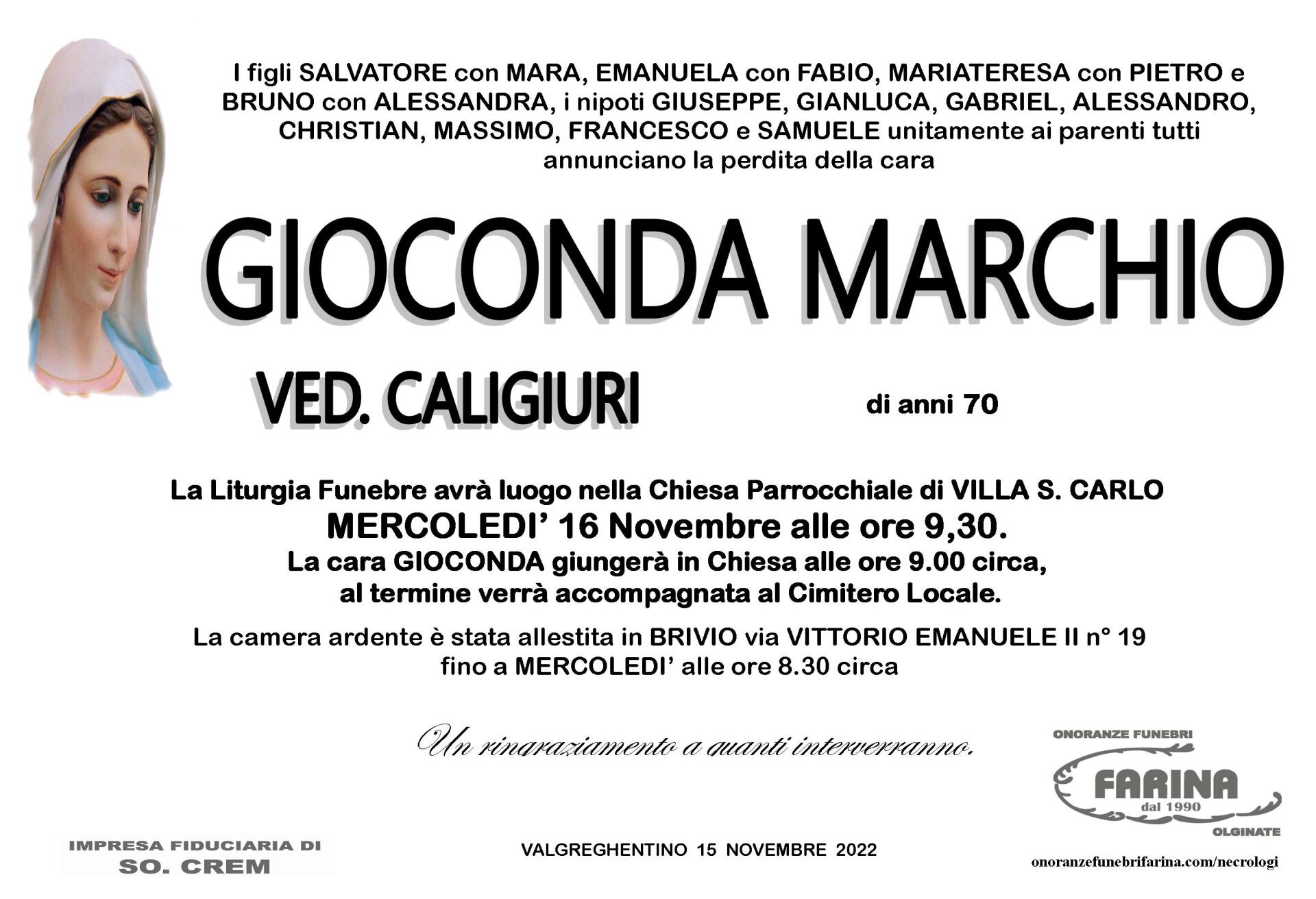 gioconda marchio