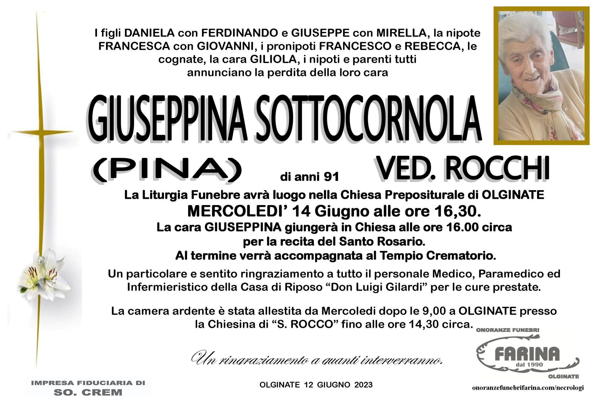 giuseppina sottocorlnola