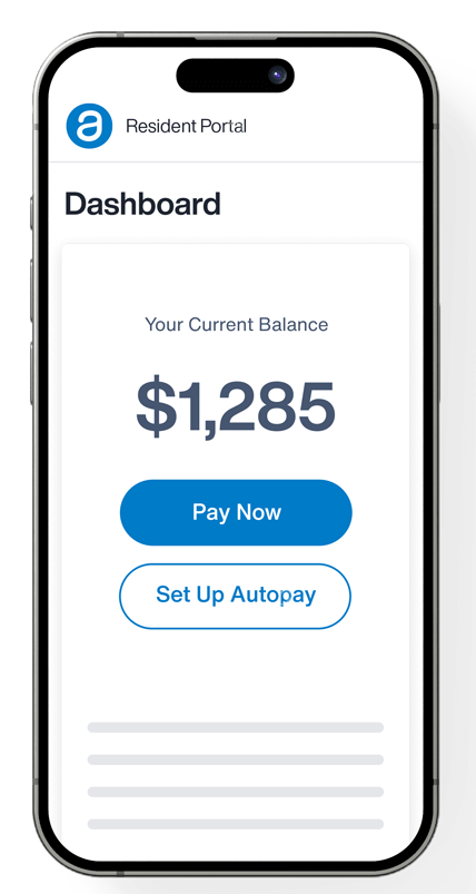 iPhone displaying Online Portal