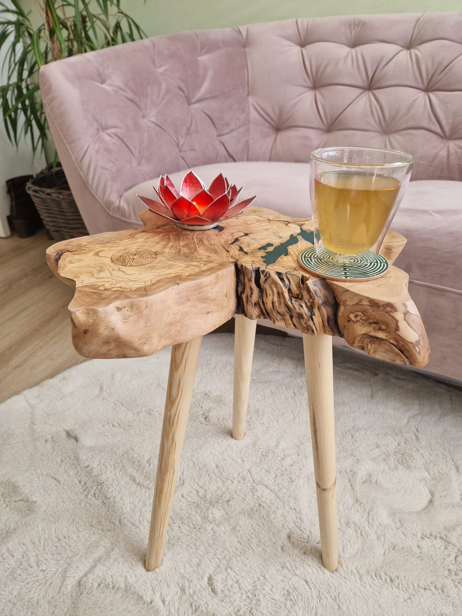 koffietafel olijf met logo