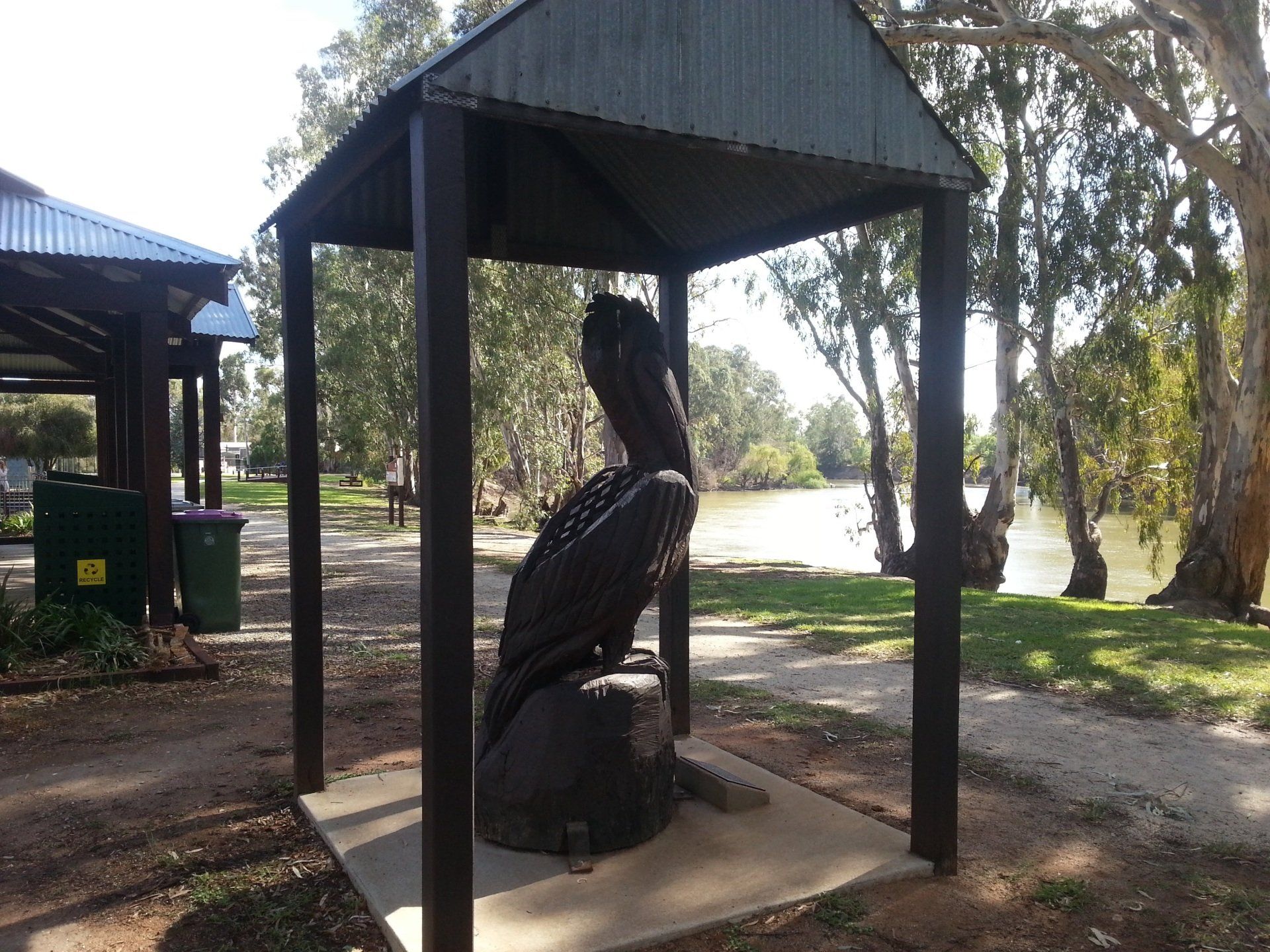 Redgum Statue River Walk