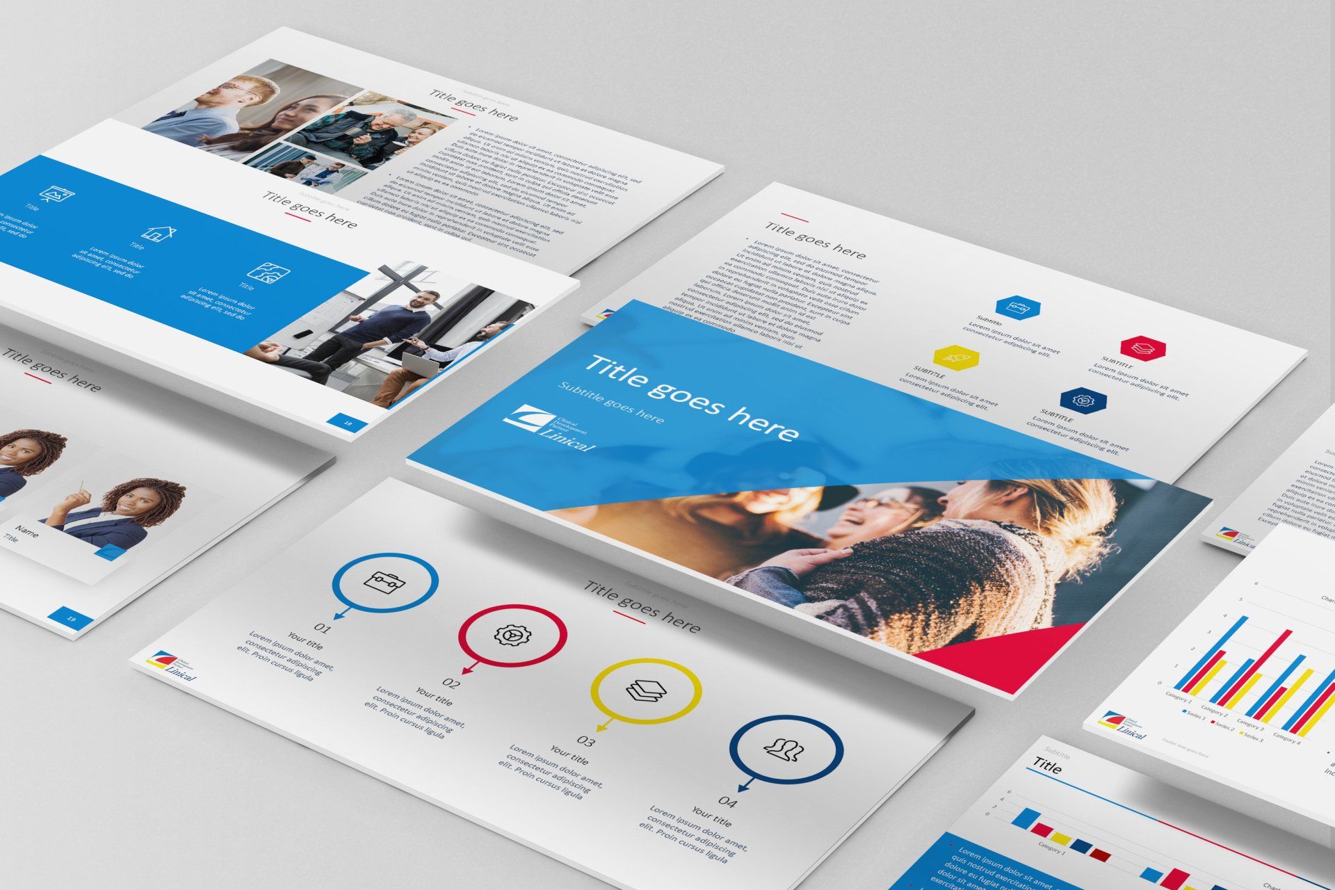 a bunch of brochures are sitting on top of each other on a table .