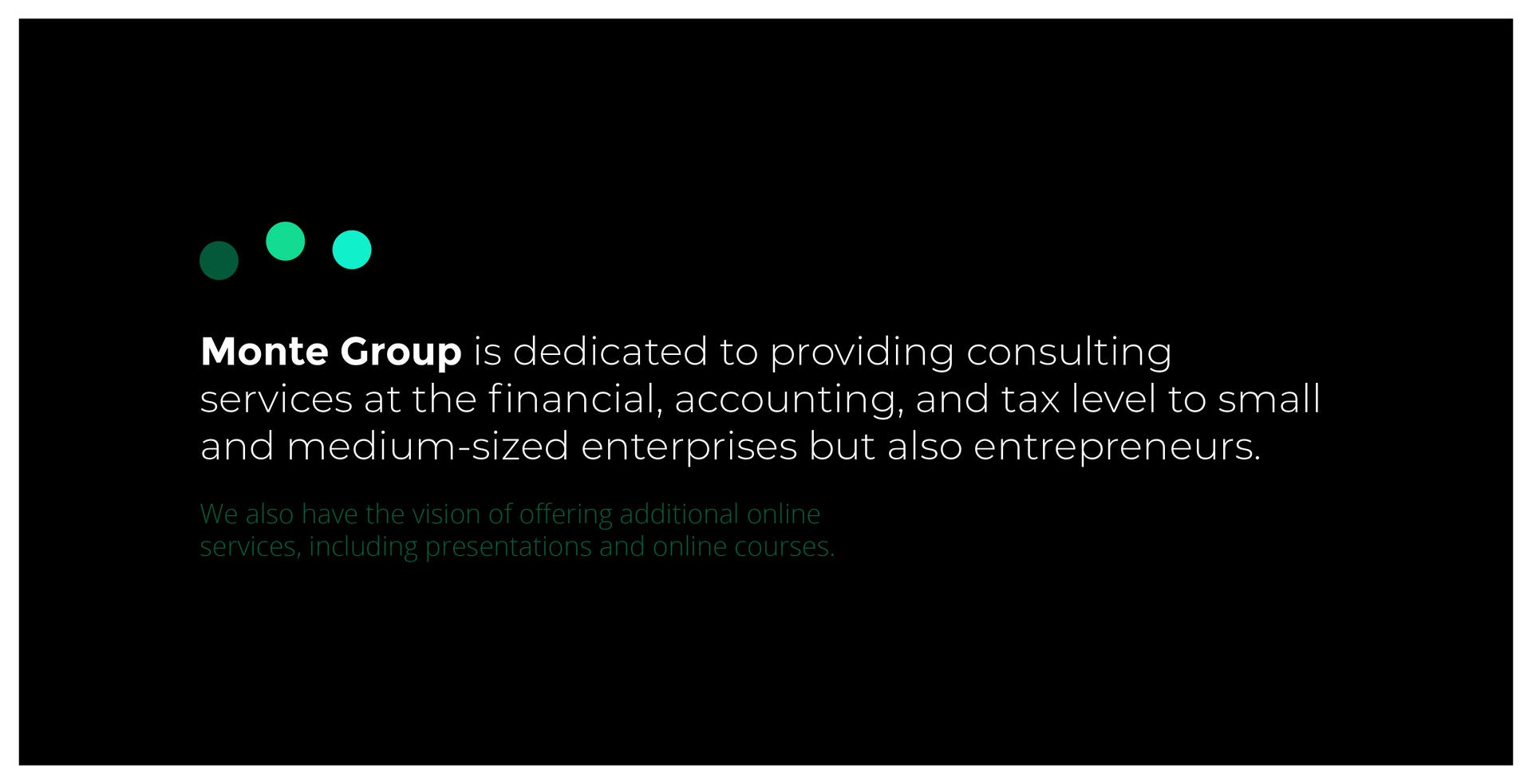 Text on black background: 