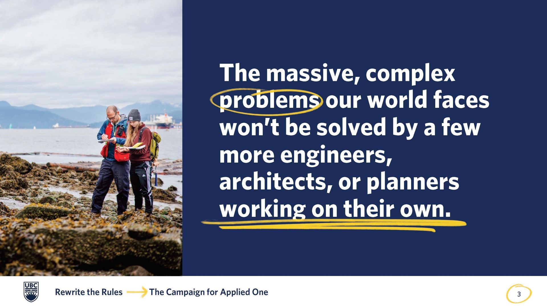 Solving the problems of tomorrow is a creative endeavor to come up with the solutions and technology for that creativity to build.