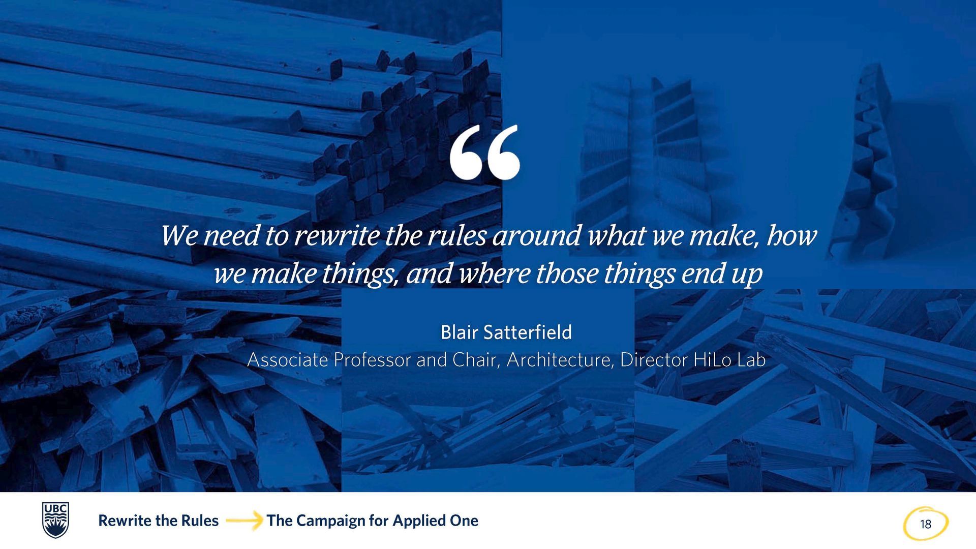 A blue background with a quote on it