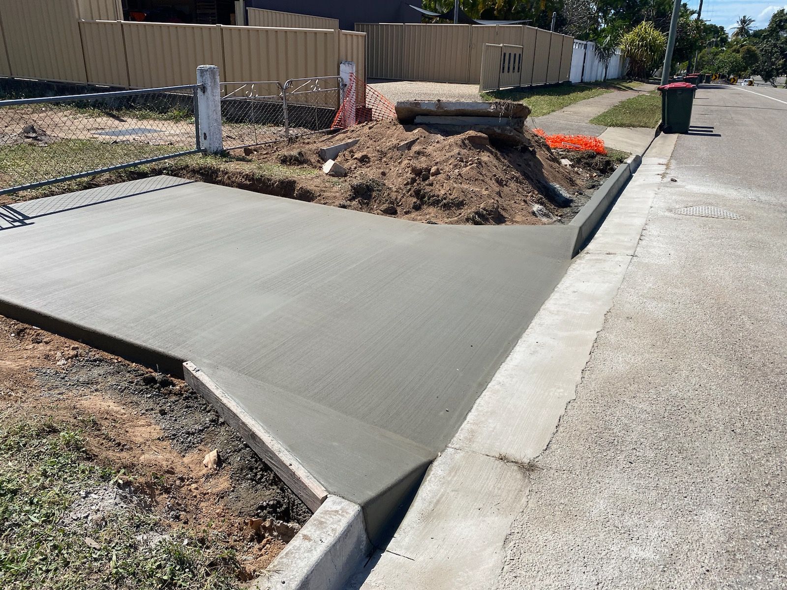 Aerial View of an Industrial Crossovers | Townsville, Qld | North Queensland Concrete Solutions