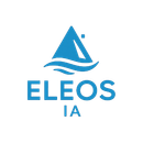 Le logo d'eleos ia a un voilier dessus.
