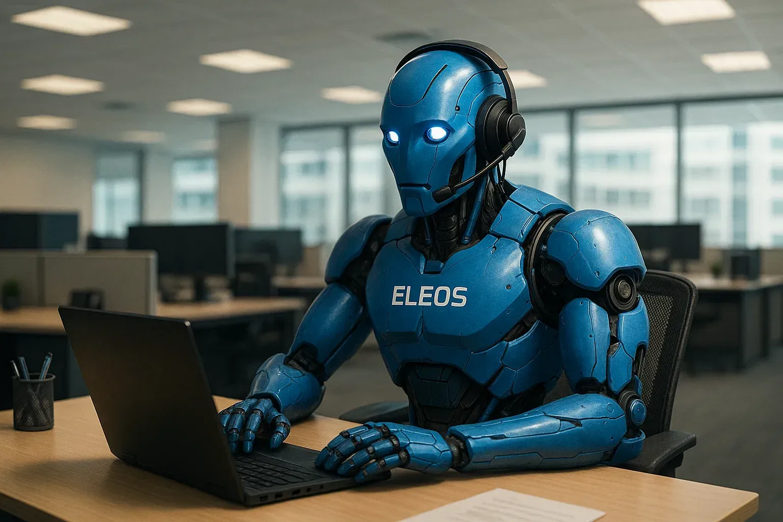 Un robot intelligence artificielle qui répond au téléphone