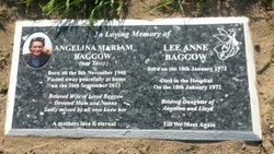 Headstone Black Granite, Names Angelina Bagow — Mackay Monumental Masons In Glenella, QLD