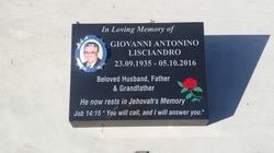 Black memorial plaque with photo, dates, and text, including a Bible verse — Mackay Monumental Masons In Glenella, QLD