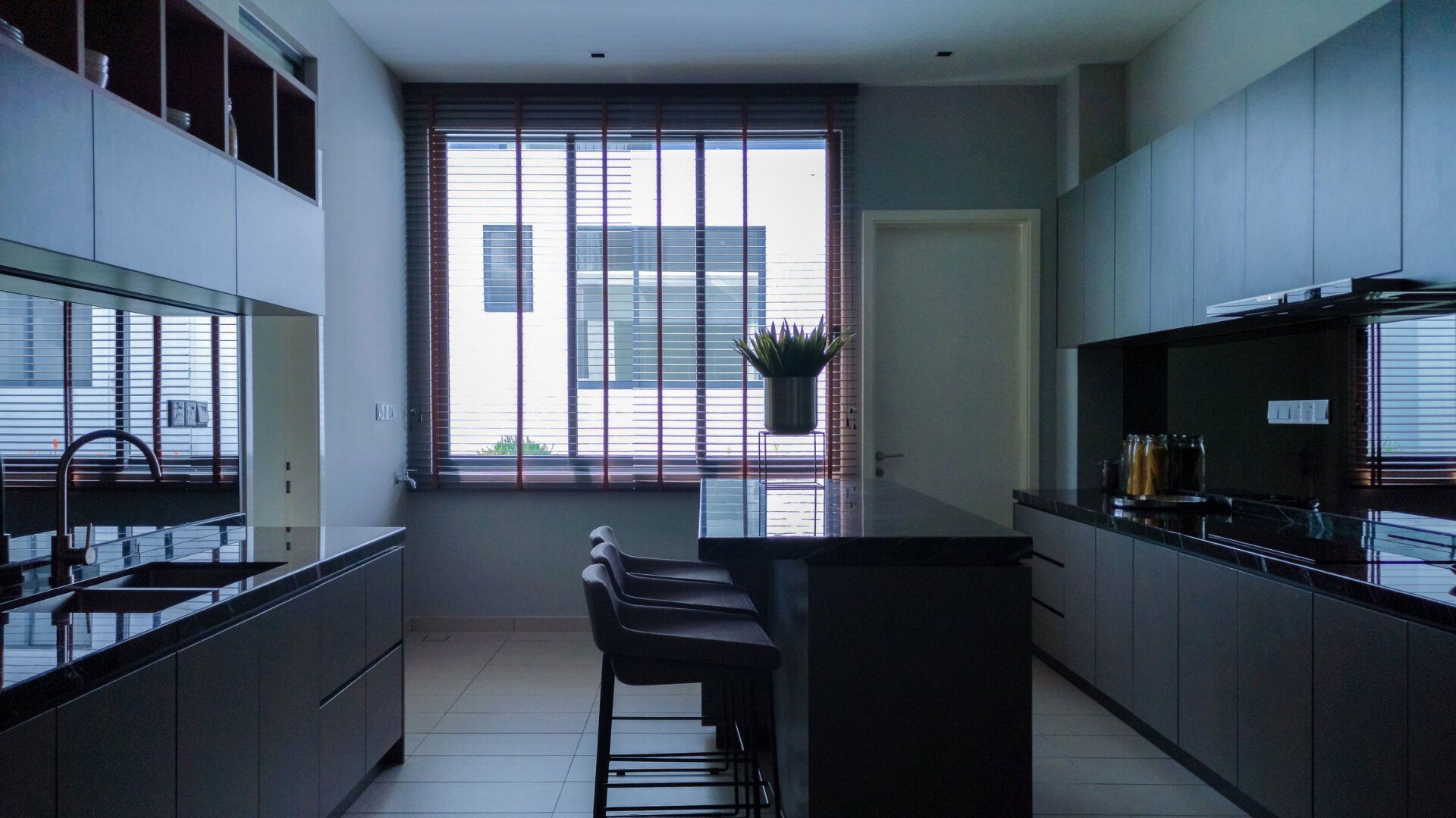 Wooden Black Cabinets — Inglewood, CA — Pico Cabinets & Contracting Inc.