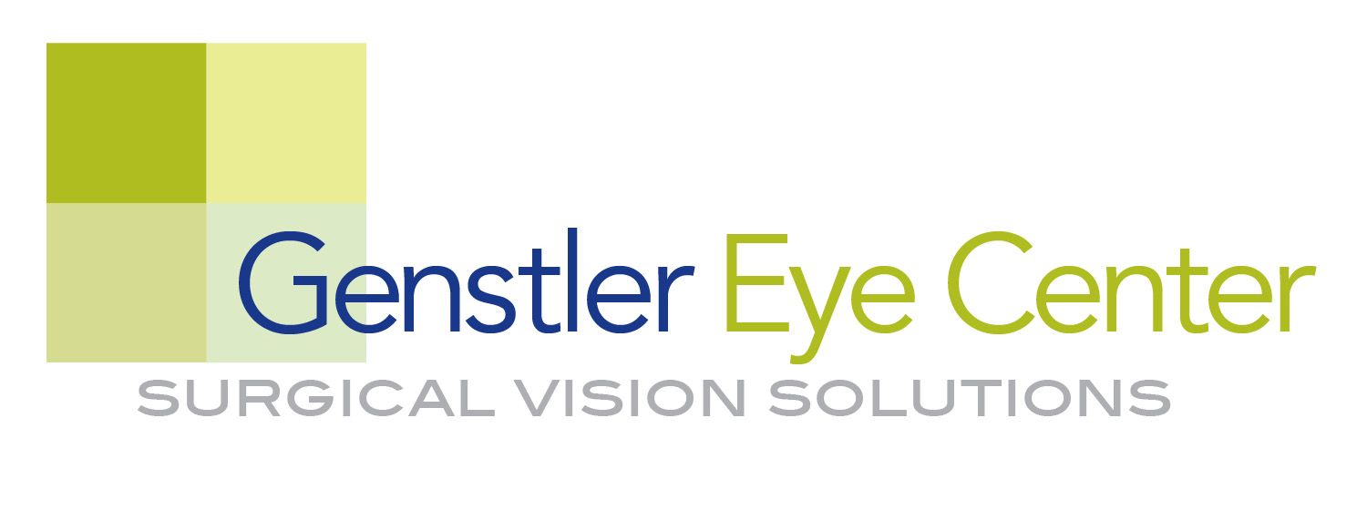 A logo for genstler eye center surgical vision solutions