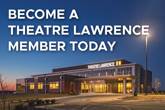 Theatre Lawrence at sunset.  Membership drive