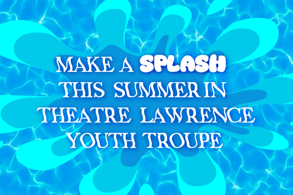 A logo for the lawrence opera theatre with a flame
