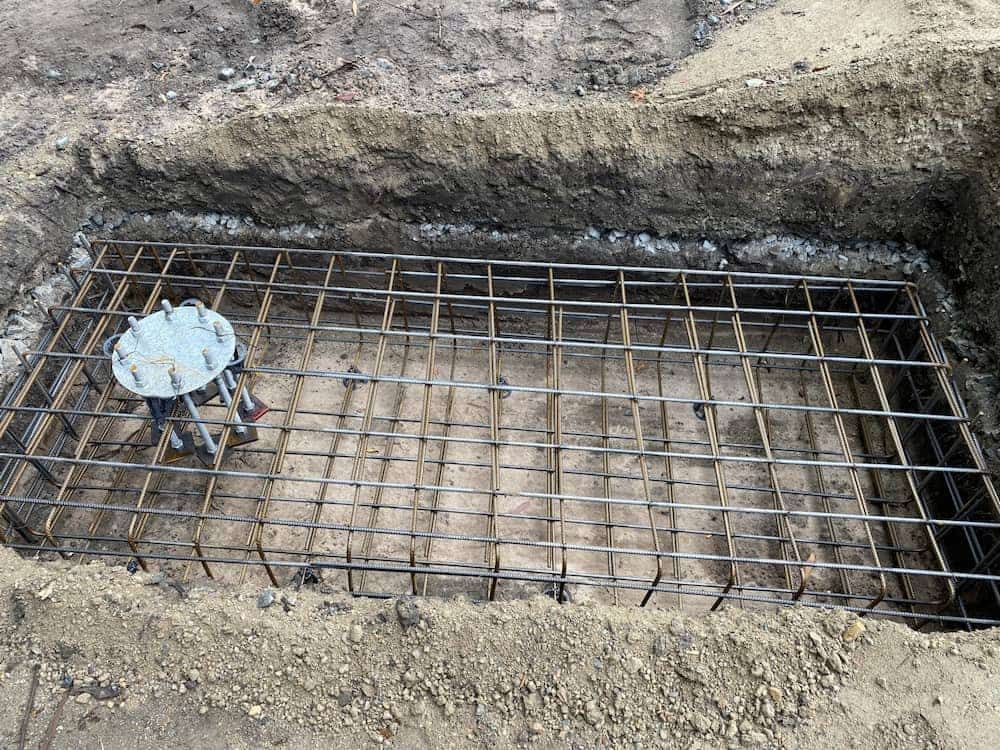 A Concrete Foundation Is Being Built In A Hole In The Ground β SPF Shades and Sails in Tweed Heads West, NSW