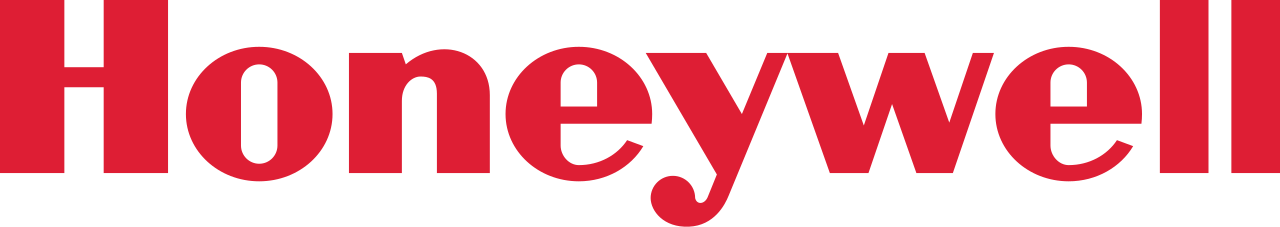 The honeywell logo is red and white on a white background.