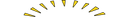 A circle of yellow lightning bolts on a white background.