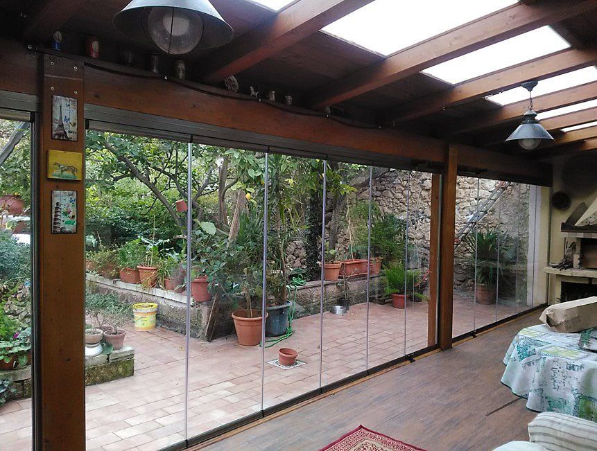 Vetrate panoramiche - vista giardino