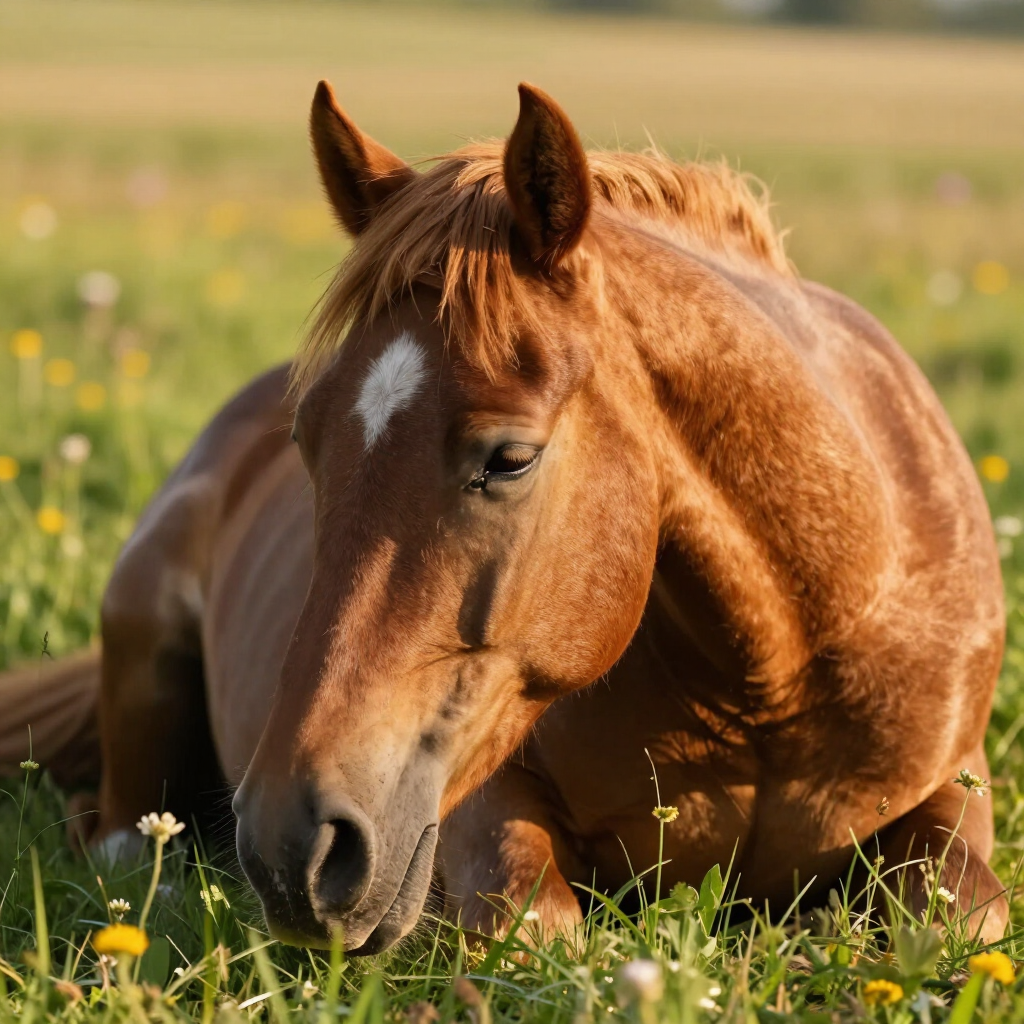 Paard met zachte ogen