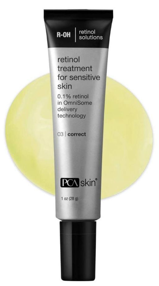 A tube of pca skin retinol treatment for sensitive skin