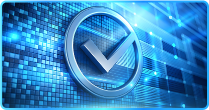 Two businesspeople analyzing charts on a monitor in a modern office setting.