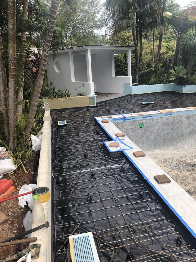 Before Pool Side — Concrete Services In Northern Rivers, NSW