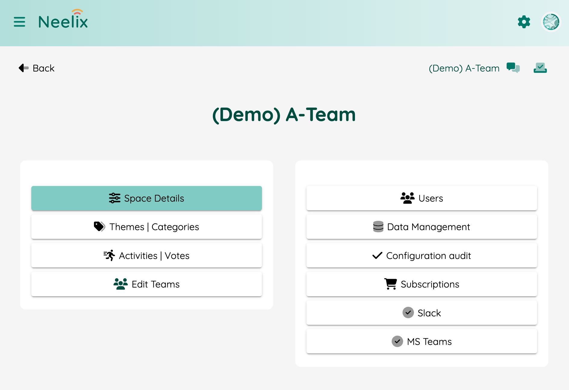 Configuration and Customisation | Neelix Platform